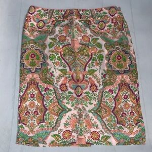 James Coviello Floral Print Skirt Size 12